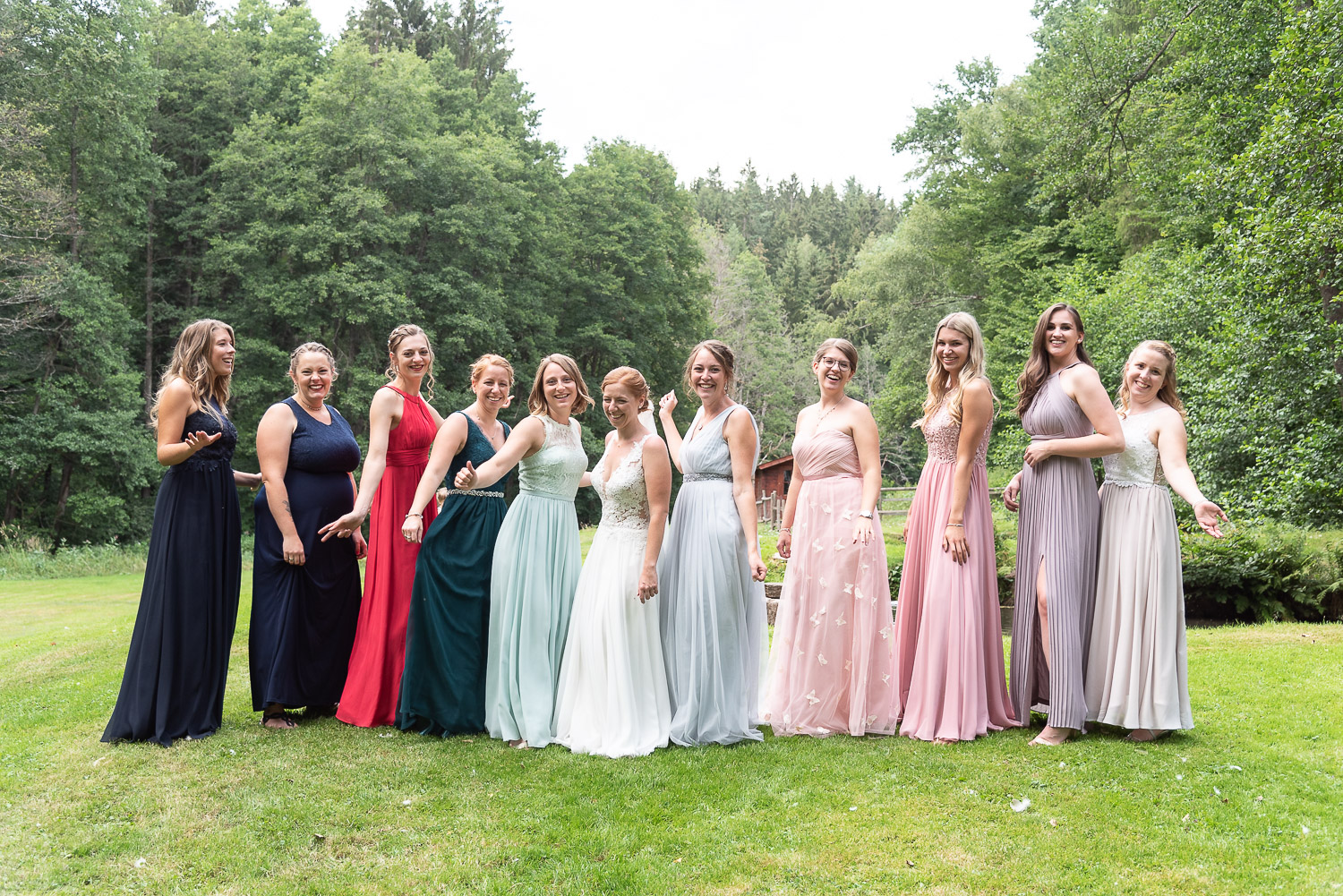 Hochzeisfotografie-Hochzeitsreportage-Frauengruppe