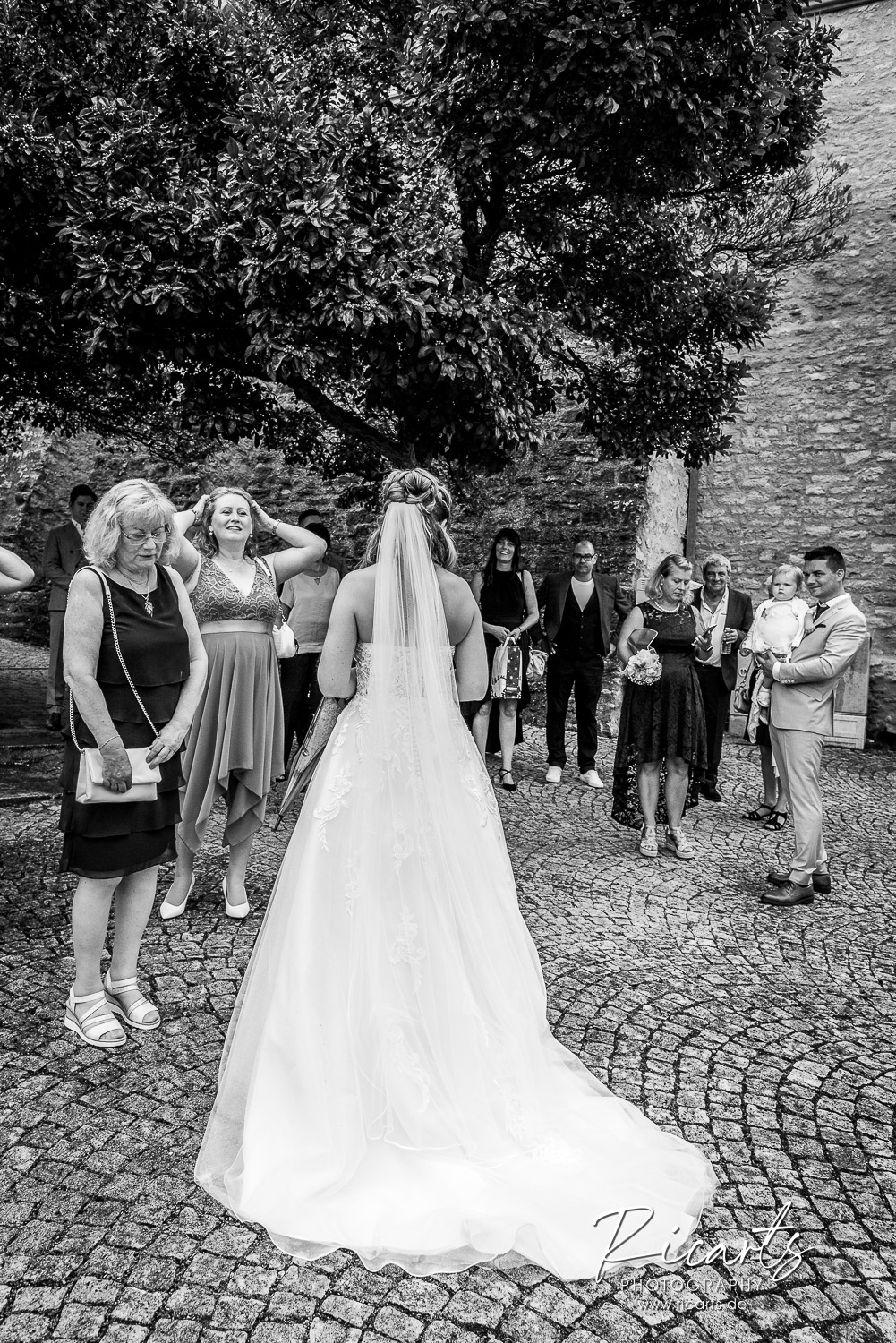 Braut-umringt-von-Hochzeitsgästen